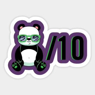 Rock Hard Panda / 10 Sticker